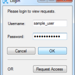 Enter credentials and then select OK